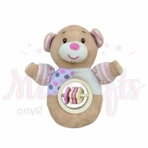 רעשן דובי רך לתינוקת